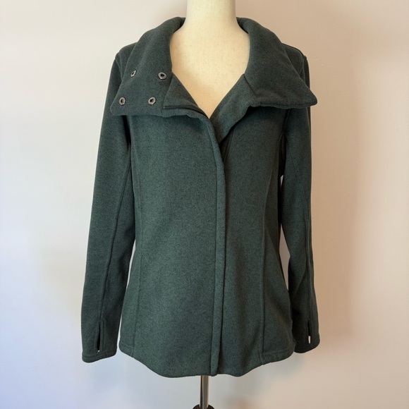 Old Navy Active Fleece Women's Green Jacket Size L - Picture 1 of 10